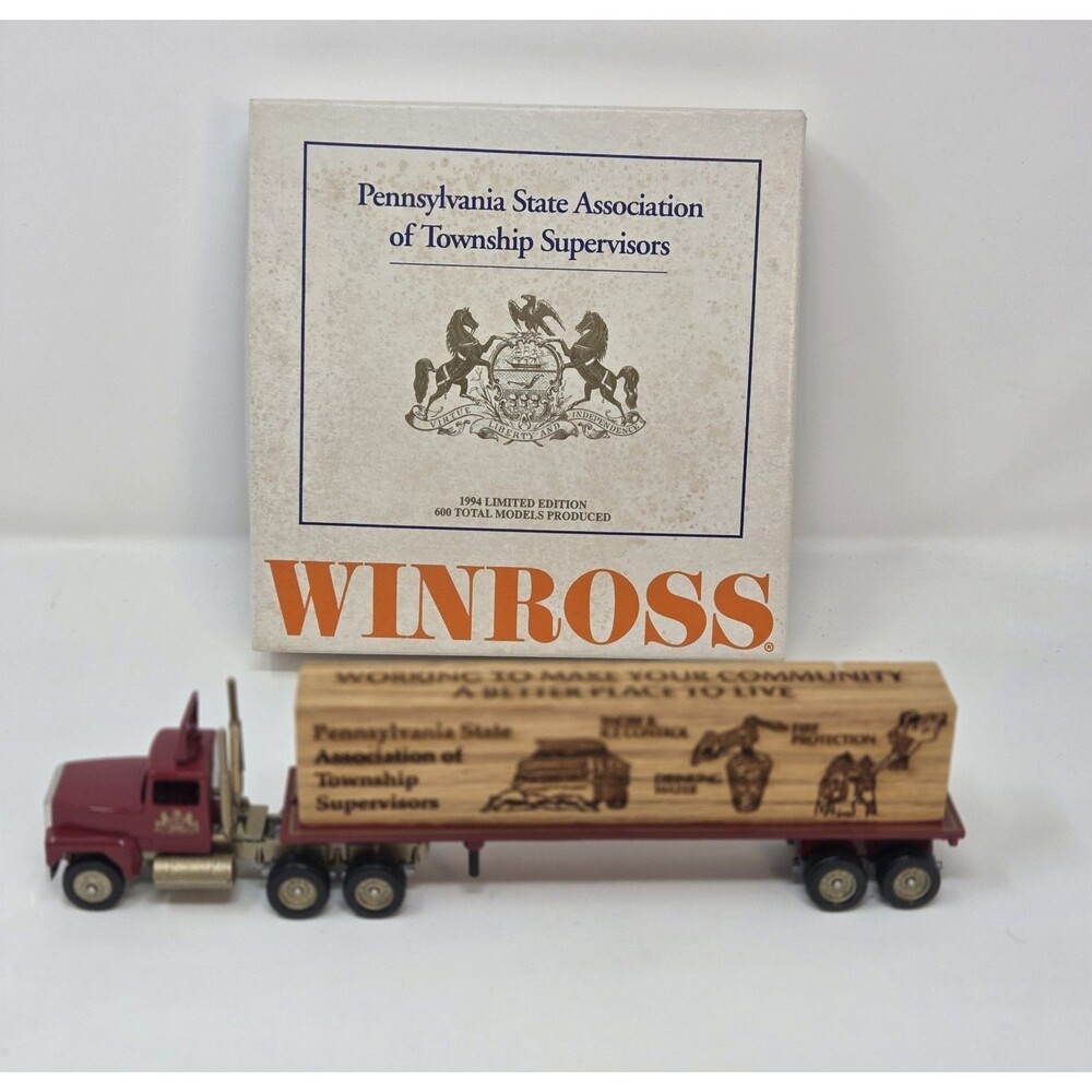 "Winross 1994 PSATS Ford F9000 Tractor Trailer 1/64 Diecast LE 600 Made #3"